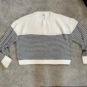 Garage cropped knit sweater